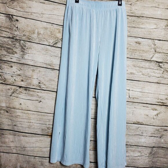 Colsie Blue Velvet Lounge Pants Size Large - Picture 1 of 8